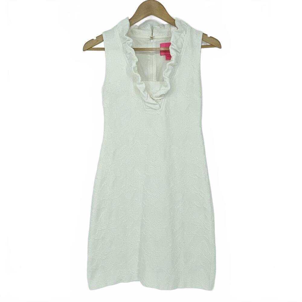 Lilly Pulitzer Sleeveless Ruffle Shift Dress - XXS